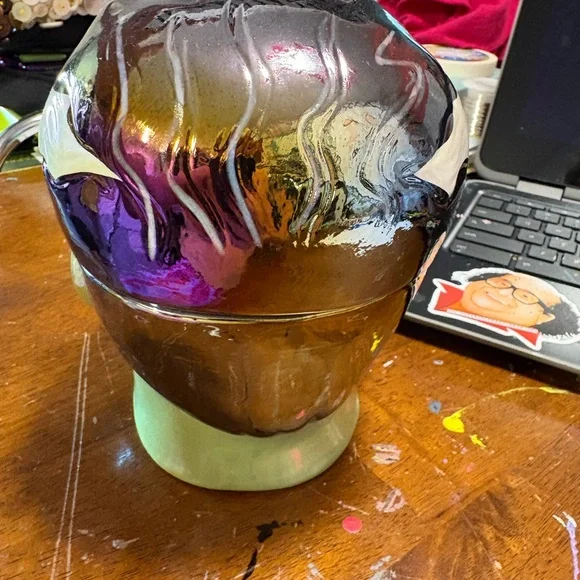 Martha Stewart Bewitched Bride of Frankenstein Ceramic Candle 14 oz - Picture 3 of 5